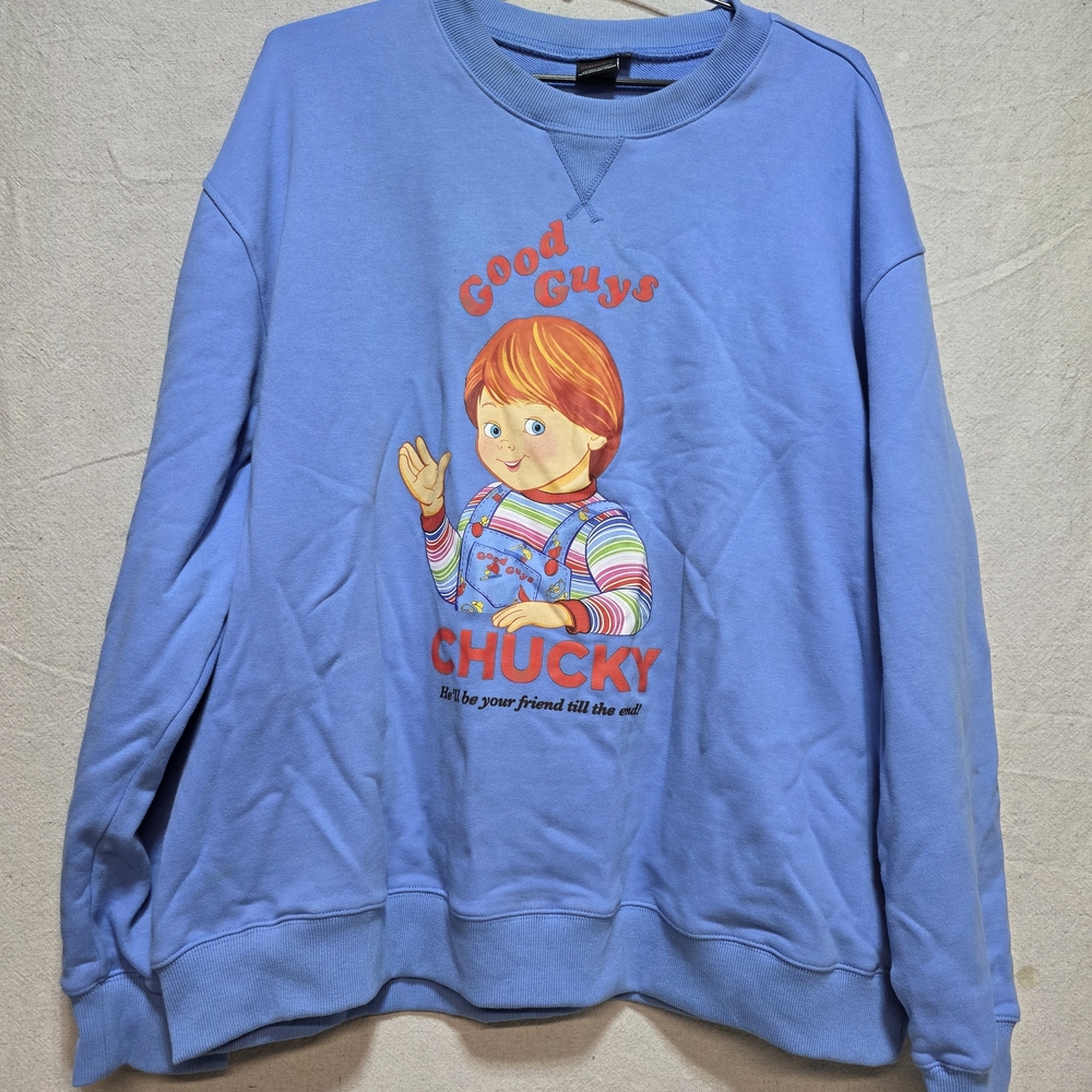 Chucky Good Guys Sweatshirt  XXL Universal Studios Horror Movie Crewneck HTF